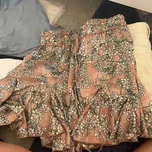 Selfie Leslie Floral Mini Skirt